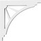 Ekena Millwork Stanford Architectural Grade PVC Bracket, 5/8"W X 6"D X 6"H BKTP01X06X06ST - alternate 4